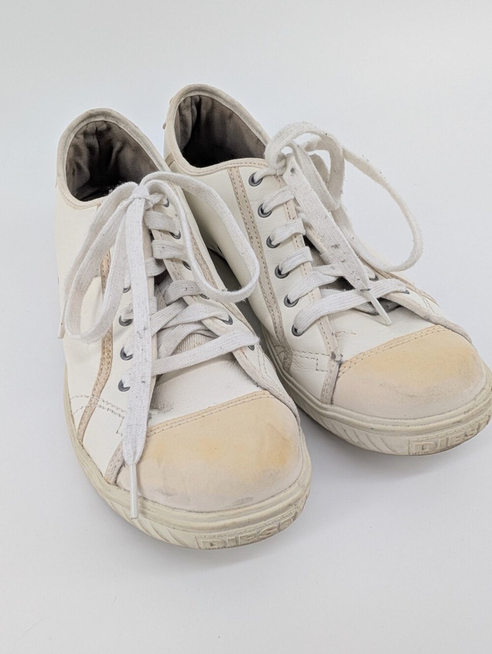 Vintage Diesel Leather Rodby Sneakers Size 8